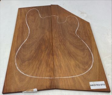 Top African Koa, 2-pcs. 7mm Unique Piece #015